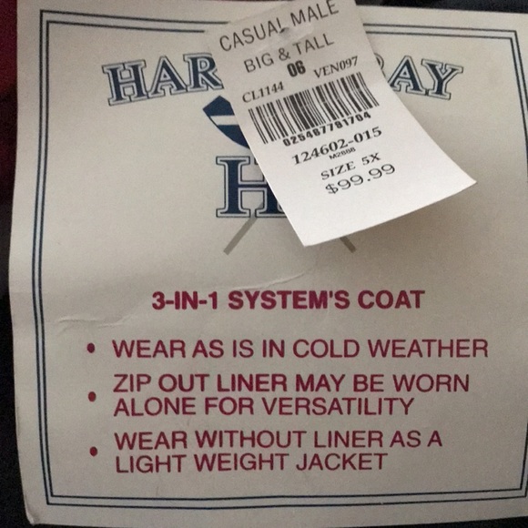 Harbor Bay Men’s Jacket - NWT - Picture 6 of 6